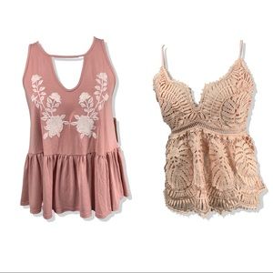 2 for 1! NWT Summer tank tops - size small.